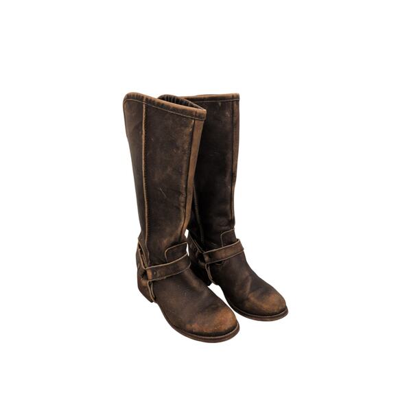 Corral Distressed Harness Western Boots Round Toe size 8.5 - Picture 2 of 6